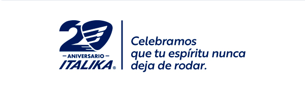 logo ITALIKA 20 años